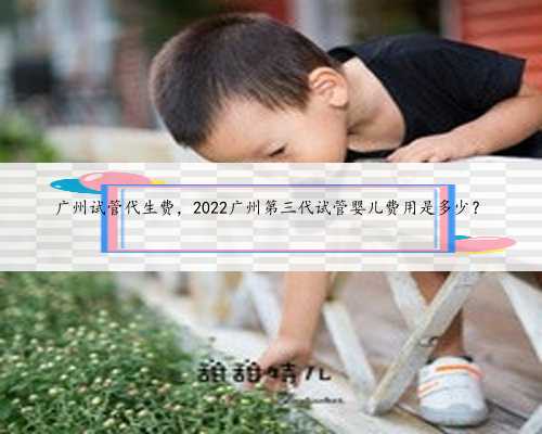 广州试管代生费，2022广州第三代试管婴儿费用是多少？