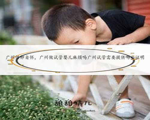 <b>广州供卵自怀，广州做试管婴儿麻烦吗广州试管需要提供哪些证明</b>