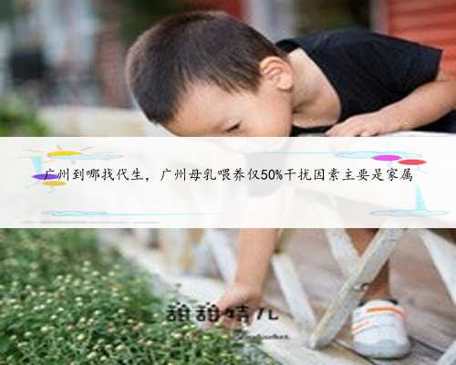 广州到哪找代生，广州母乳喂养仅50%干扰因素主要是家属