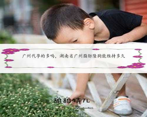 广州代孕的多吗，湖南省广州脂肪隆胸能维持多久